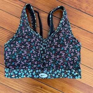 nike floral sports bra